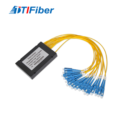 Divisor 1x16 da fibra ótica do sistema de FTTX com Sc/Apc da trança