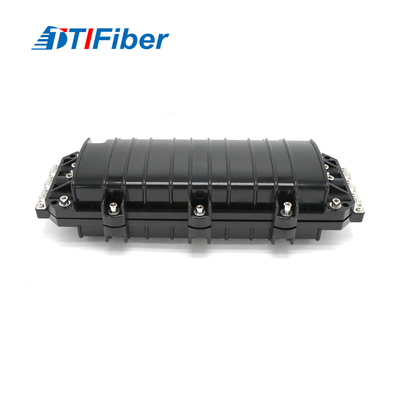 Tipo horizontal fechamento 12 de FTTX da tala da fibra ótica 24 núcleos 48 96 144 288