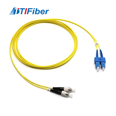 Cabo de remendo 1m da fibra ótica da manutenção programada DX de TTIFiber FC-SC 2m 4m 5m