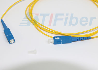 Cabo de remendo frente e verso Singlemode da fibra ótica do SC/UPC com fibra de G657A