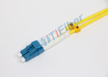 FC - cabo de remendo de fibra ótica do duplex do cabo de fibra ótica do único modo do LC