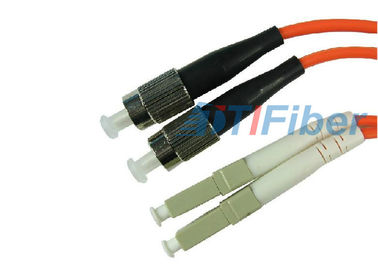 FC - cabo de remendo de fibra ótica do duplex do cabo de fibra ótica do único modo do LC