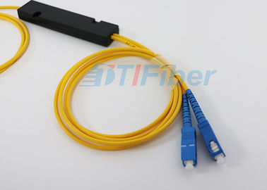 SC/APC amarelo 1 x divisor da fibra ótica 2 com cabo da fibra de 3.0mm G657A