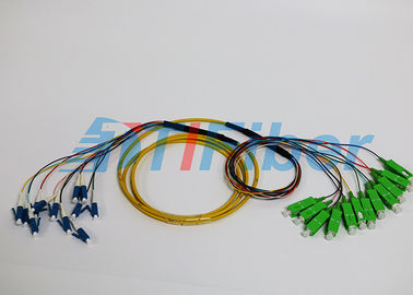 0.9mm Multifiber, cabo de remendo da fibra ótica dos conectores de 2.0mm SC/LC/FC/ST/MTRJ