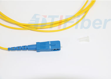 Modo simples de cabo de remendo da fibra do SC/UPC único para a rede de FTTH, personalizado comprimento