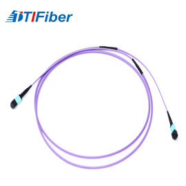 Comprimento roxo da palavra simples 1M da ligação em ponte do multi modo do cabo de remendo da fibra ótica do milímetro SX do μm OM4 60/125