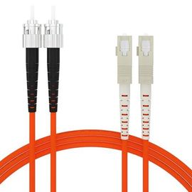 O cabo de remendo alaranjado OS1 da fibra ótica de OM1 OM2 OS2 milímetro SX DX multicore pode ser personalizado
