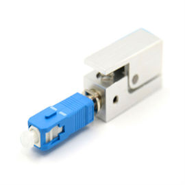 Adoptor azul da fibra do ABS simples Singlemode desencapado do adaptador da fibra ótica