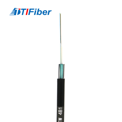 Cabo de fibra óptica 12 núcleo 24 núcleo 48 núcleo SM G652D Diâmetro externo 7,0 mm fio de aço PE cabo de fibra de revestimento preto