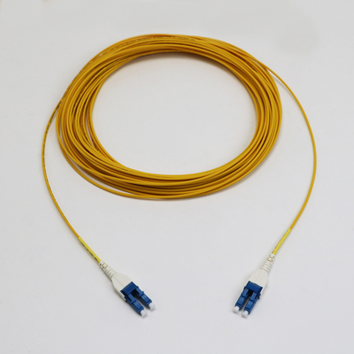 Comprimento do cabo 1M LC Uniboot Duplex Singlemode G657.A1 BendInsensitive Zip Duplex 2mm LSZH Low Loss 0.15dB Fiber Patch Cord