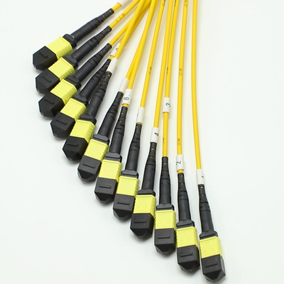 100G 200G MPO Macho Feminino 8 12 16 24 Fibra para MPO Feminino Macho Fibra Óptica Cordão de Parche para alta densidade de fiação em espaços pequenos