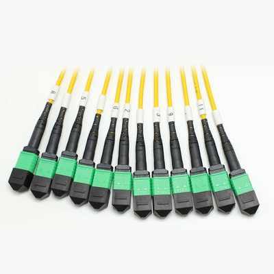 100G 200G MPO Macho Feminino 8 12 16 24 Fibra para MPO Feminino Macho Fibra Óptica Cordão de Parche para alta densidade de fiação em espaços pequenos