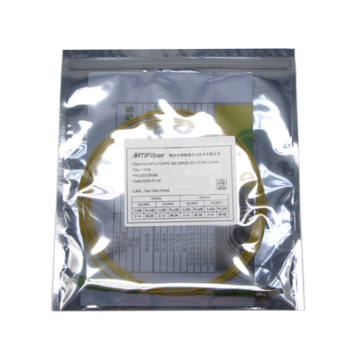 Cabo Patch CATV Telecom 3 metros FC SC APC 9 / 125um Baixa Perda de Inserção