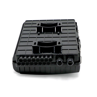 Caixa de distribuição fixada na parede da fibra ótica