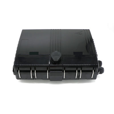 Caixa de distribuição fixada na parede da fibra ótica