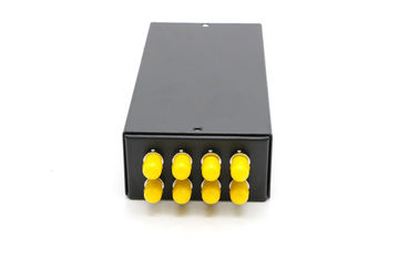 Inserção do adaptador do porto do ST da caixa terminal da fibra ótica do porto de FTTH 8 - datilografe o acoplamento