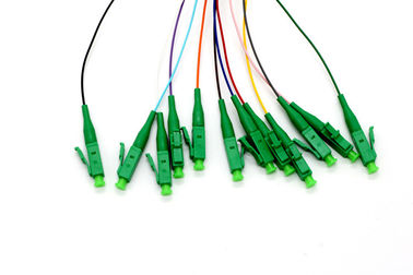 9/125 de conector Singlemode do LC APC dos cabos de remendo das tranças da fibra 3 anos de garantia