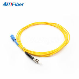 SC do UPC à perda de inserção interna do duplex OM3 0.3dB da ligação em ponte do cabo do remendo da fibra do ST