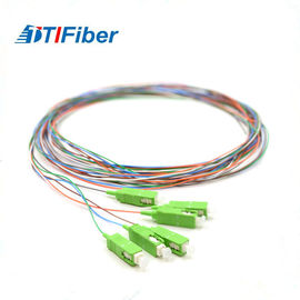 Cor ótica da manutenção programada de 6 fibras de Fibra da trança de SC/APC multi 3 medidores de comprimento ROHS habilitado