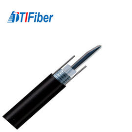 Antena exterior GYXTW do preto do cabo de fio da fibra ótica da contagem de 8 fibras Singlemode