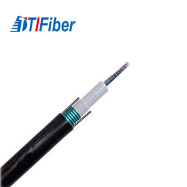 Antena exterior GYXTW do preto do cabo de fio da fibra ótica da contagem de 8 fibras Singlemode