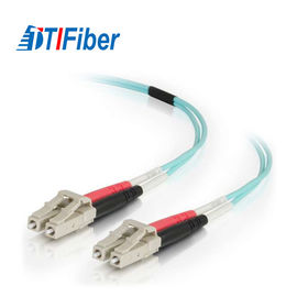 O remendo disponível da fibra ótica cabografa OM1 62,5/125 tipo do LC 0.9mm OFNP