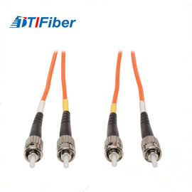 Cabo de remendo frente e verso da fibra multimodo, bens do cabo ótico da fibra de 62.5/125 ST/ST