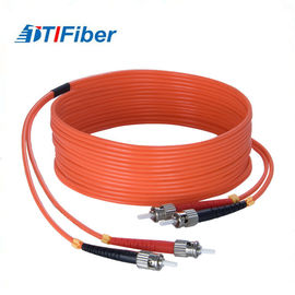 O remendo durável da fibra ótica cabografa ST-ST-MM-OM3 multi fibras do duplex 1~144 simples