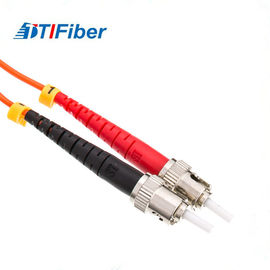 O remendo durável da fibra ótica cabografa ST-ST-MM-OM3 multi fibras do duplex 1~144 simples