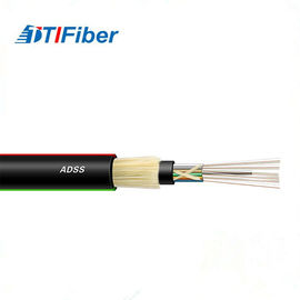 O remendo não metálico da fibra ótica cabografa ADSS 6/12 núcleos com o período de 120m 100m 80m