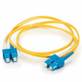 Perda de inserção Singlemode do cabo de remendo da fibra ótica baixa com o conector do SC/LC/ST/FC