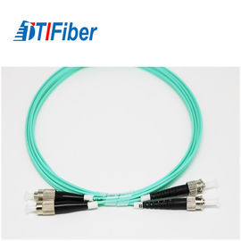 FC perda de inserção do modo OM3 50/125 do cabo da rede da fibra ótica do duplex de FC multi à baixa
