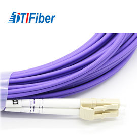 O cabo de remendo multimodo 10GB da fibra ótica LC ao duplex OM4 50/125 do LC encontra ROHS