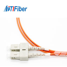 O SC fibra OM1 do milímetro 62,5 do cabo de remendo do cabo de fibra ótica do LC à vária datilografa PVC LSZH