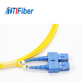 Tipos multimodos da fibra do cabo de remendo 2.0mm da fibra de LC-SC UPC G652D PVC/LSZH vários