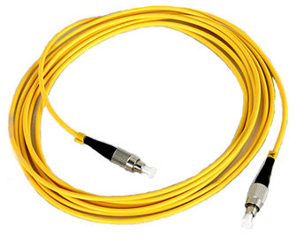Cabo de remendo da fibra de FC com cabo amarelo, manutenção programada, fibra óptica do milímetro