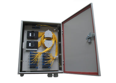 Caixa de distribuição de aço laminada da fibra óptica com SC/APC do PLC 1×64