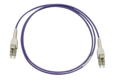 CATV/LAN/HOMEM/WAN/LC Uniboot do teste cabo de remendo da fibra óptica com o revestimento violeta de LSZH