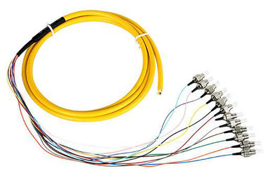 Trança da fibra do SC 12core do UPC APC FC com polonês do cabo da manutenção programada milímetro
