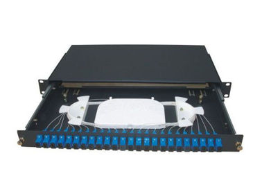 1U, 2U, 3U, 4U caixa terminal de uma fibra óptica de 19 polegadas com aço laminado