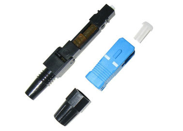 Conectores de cabo multimodos da fibra óptica do SC com a virola lustrada da fibra