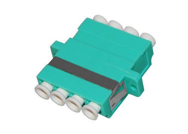 Adaptador de fibra óptica LC OM3 Quad para LAN óptico Azul / Beige / Aqua