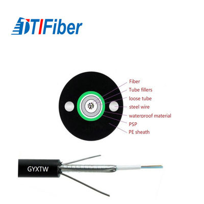 24 cabos de fibra ótica exteriores do núcleo GYXTW Unitube para uma comunicação