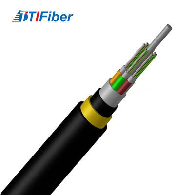 Cable de fibra óptica ADSS 24-144core FRP Membro de resistência central Modo único