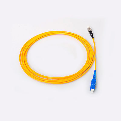 Trança de fibra ótica da fibra ótica do PVC da rede de LC/APC 0.9mm Pigatil Jumper Singlemode