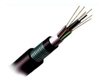 12 cabo de fibra óptica de aço da fita do núcleo GYTA para a antena/canal, preto