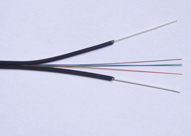 Cabo de fibra óptica da gota do único modo FTTH com membro de força do fio de aço/FRP