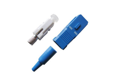 Conector simples da fibra óptica do SC com tipo lustrado/Unpolished da virola de 2.5mm,