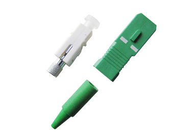 Conector simples da fibra óptica do SC com tipo lustrado/Unpolished da virola de 2.5mm,