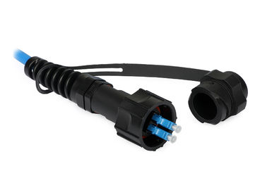Conector da fibra óptica do duplex do APC ODLC com a bota do polonês/preto do UPC